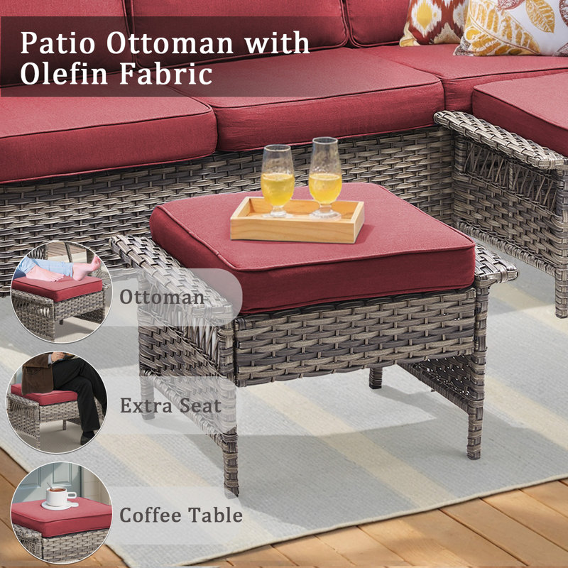 Buenhomino 3 Pieces Wicker Conversation Set, PE Rattan Buenhomino 3 Pieces Wicker Conversation Set, PE Rattan